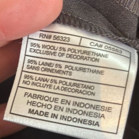 Tiger Woods Gray Dress Pants size 35x30 Flat Front 95% Wool - Picture 8 of 8